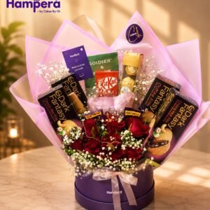 The Royal Chocolate Hamper with Flower | Lucknow Best Hamper